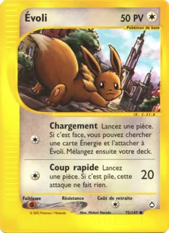 Carte Évoli 75/147 – Aquapolis