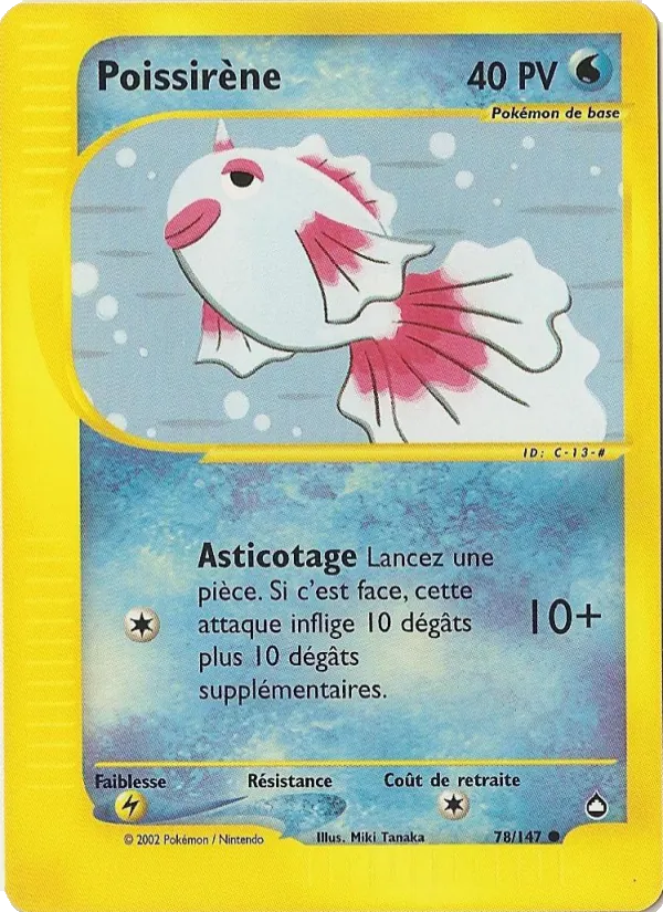 Carte Poissirène 78/147 – Aquapolis