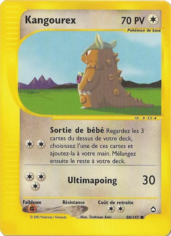 Carte Kangourex 88/147 – Aquapolis