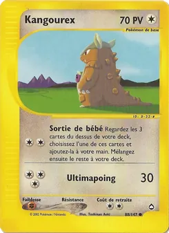 Carte Kangourex 88/147 – Aquapolis