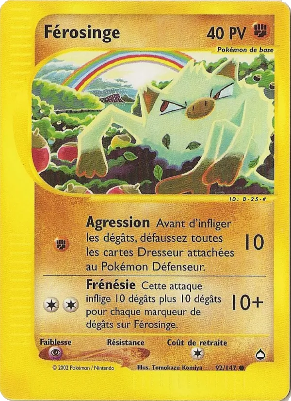 Carte Férosinge 92/147 – Aquapolis