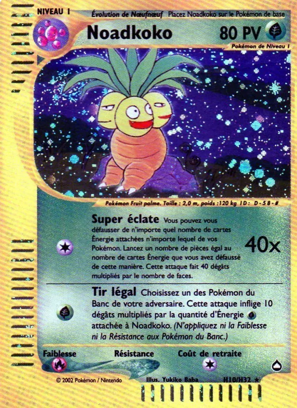 Carte Noadkoko H10 – Aquapolis