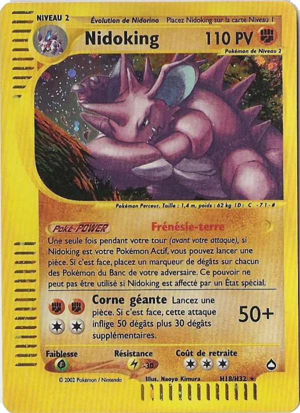 Carte Nidoking H18 – Aquapolis