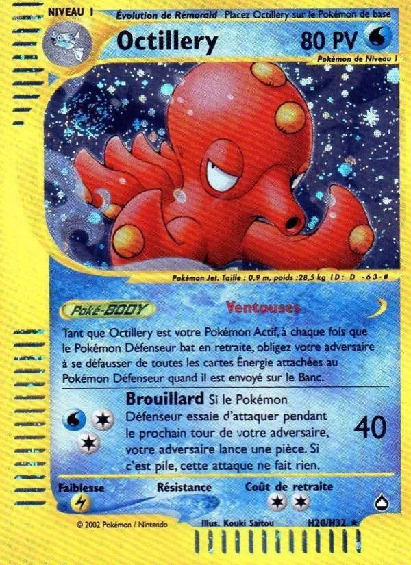 Carte Octillery H20 – Aquapolis