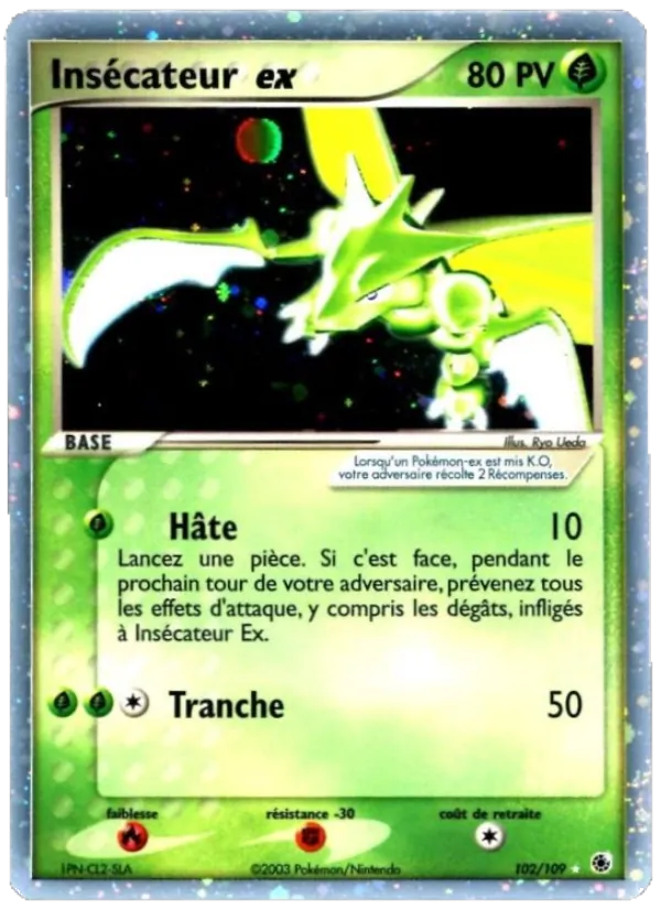 Carte Insécateur ex 102/109 – EX Rubis & Saphir