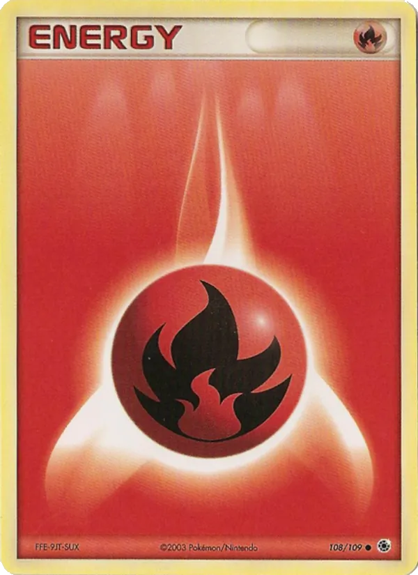 Carte Énergie Feu 108/109 – EX Rubis & Saphir