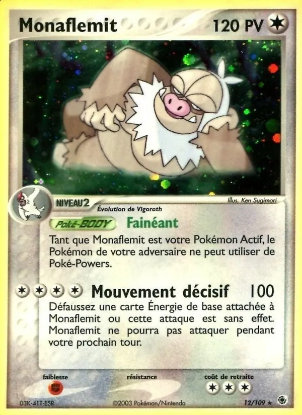 Carte Monaflèmit 12/109 – EX Rubis & Saphir