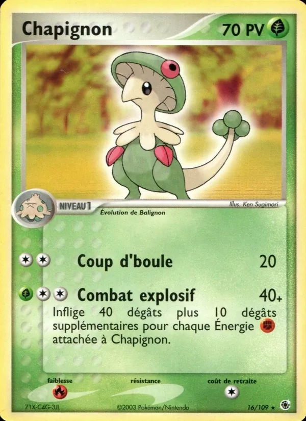 Carte Chapignon 16/109 – EX Rubis & Saphir