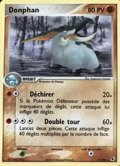 Carte Donphan 17/109 – EX Rubis & Saphir