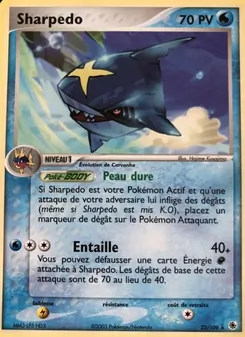 Carte Sharpedo 22/109 – EX Rubis & Saphir