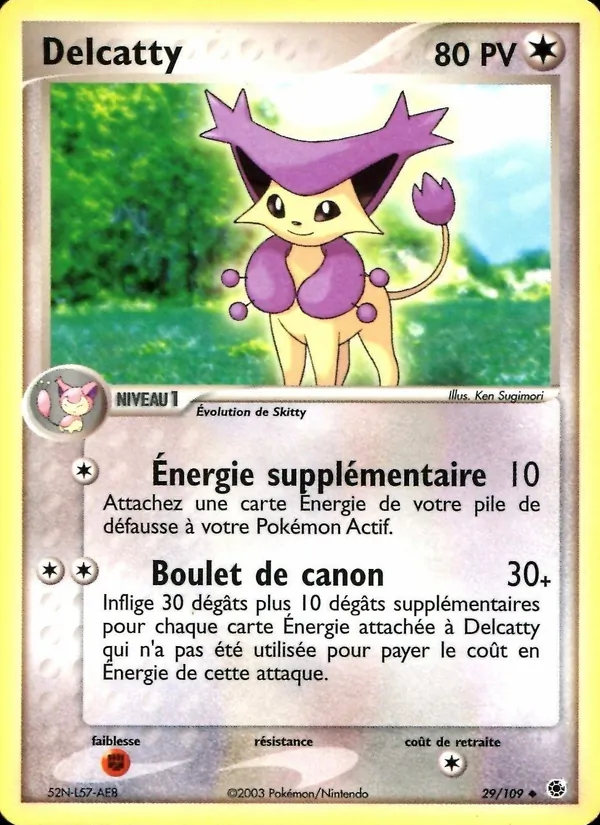Carte Delcatty 29/109 – EX Rubis & Saphir