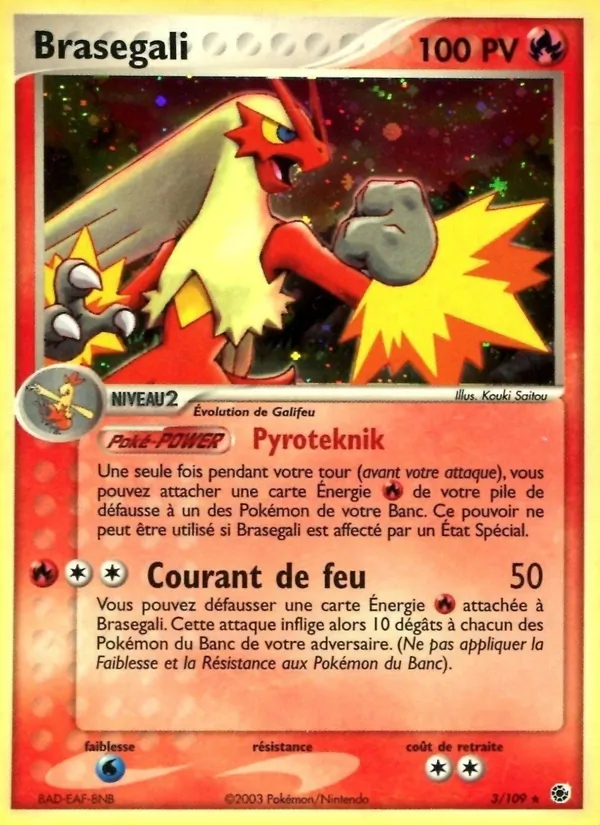 Carte Braségali 3/109 – EX Rubis & Saphir