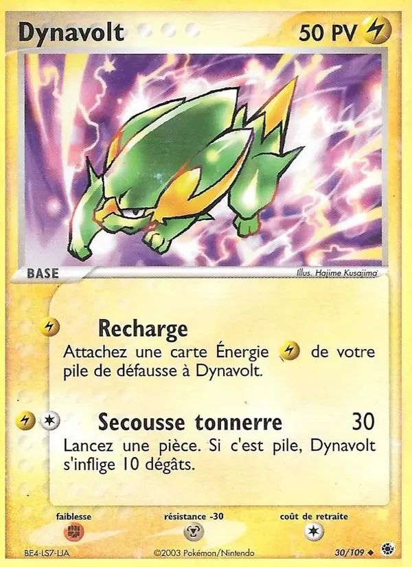 Carte Dynavolt 30/109 – EX Rubis & Saphir