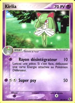 Carte Kirlia 34/109 – EX Rubis & Saphir
