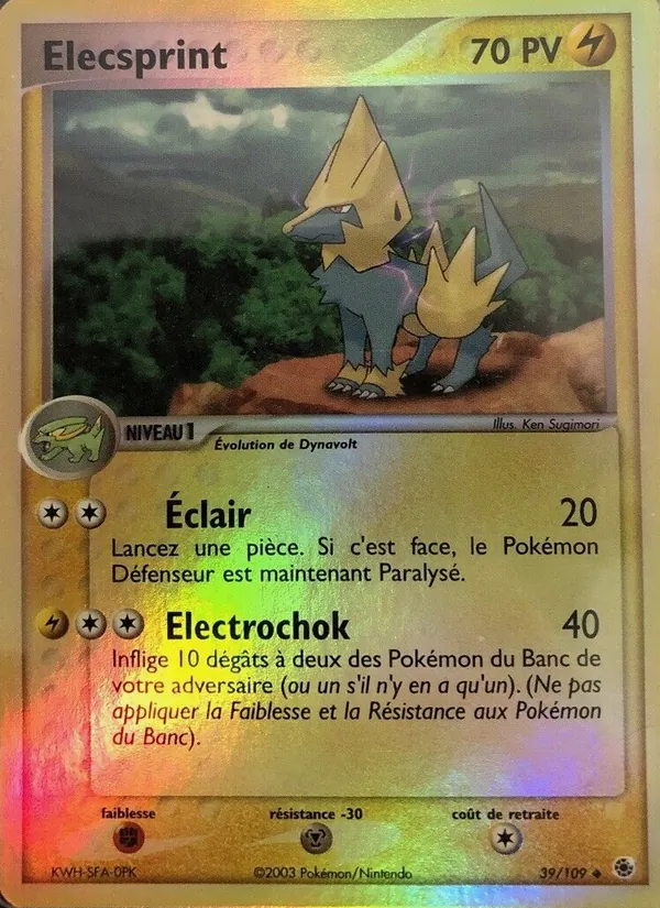 Carte Élecsprint 39/109 – EX Rubis & Saphir