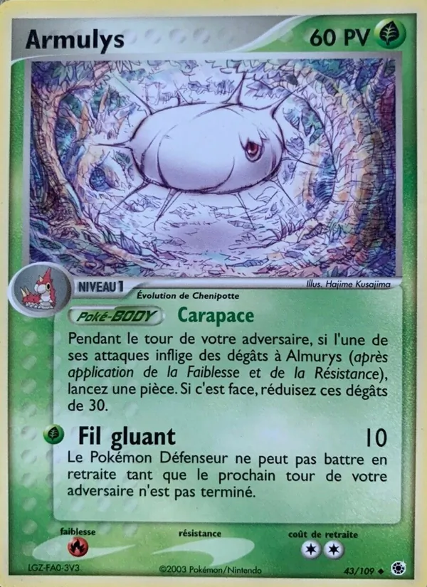 Carte Armulys 43/109 – EX Rubis & Saphir