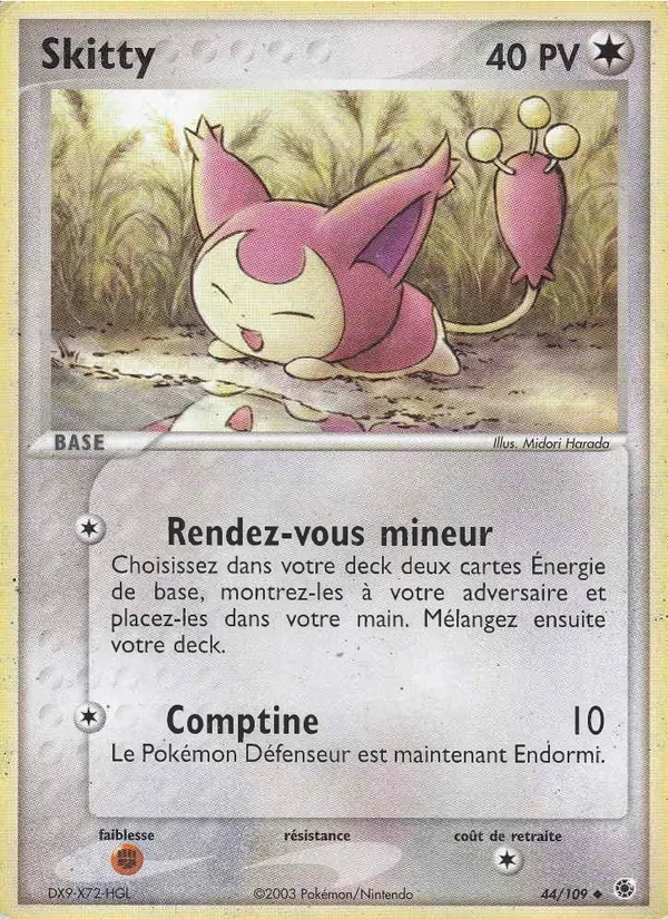 Carte Skitty 44/109 – EX Rubis & Saphir