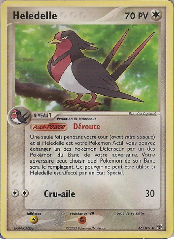 Carte Hélédelle 46/109 – EX Rubis & Saphir
