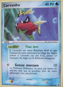 Carte Carvanha 51/109 – EX Rubis & Saphir