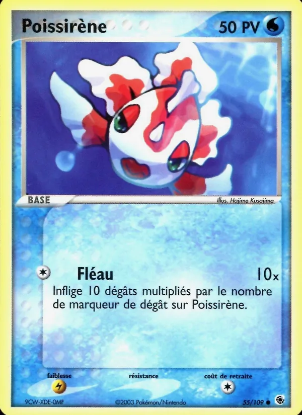 Carte Poissirène 55/109 – EX Rubis & Saphir