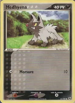 Carte Medhyena 63/109 – EX Rubis & Saphir