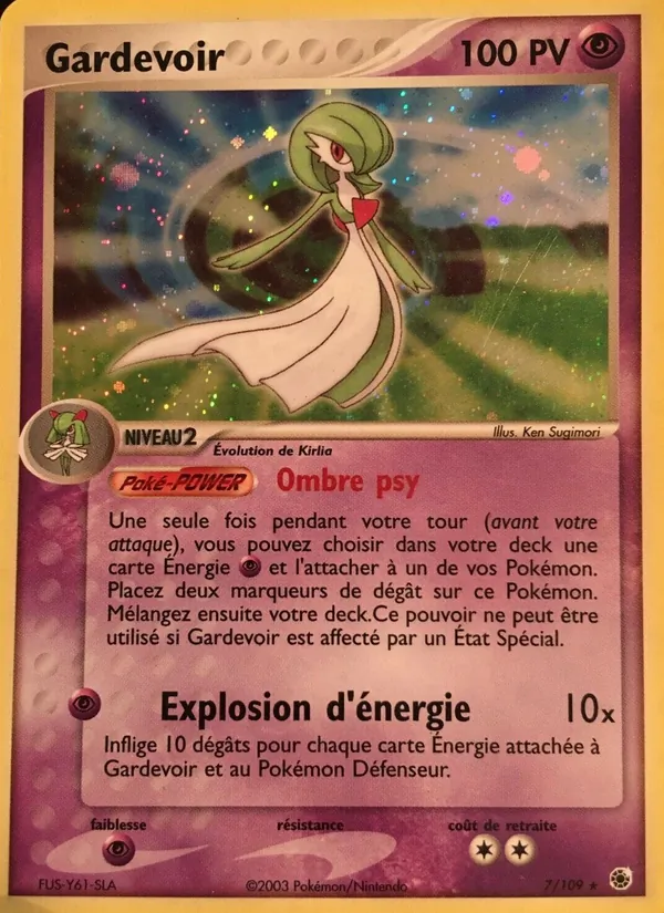 Carte Gardevoir 7/109 – EX Rubis & Saphir