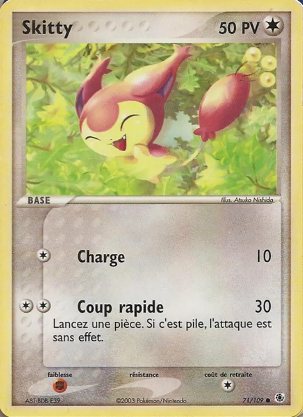 Carte Skitty 71/109 – EX Rubis & Saphir