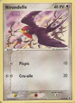 Carte Nirondelle 72/109 – EX Rubis & Saphir