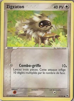 Carte Zigzaton 79/109 – EX Rubis & Saphir
