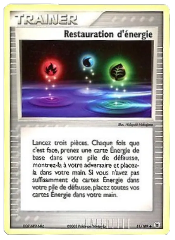 Carte Restauration d'énergie 81/109 – EX Rubis & Saphir