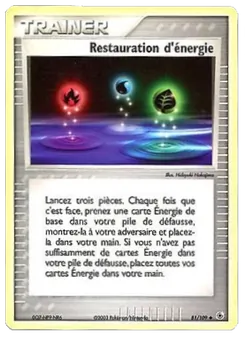 Carte Restauration d'énergie 81/109 – EX Rubis & Saphir