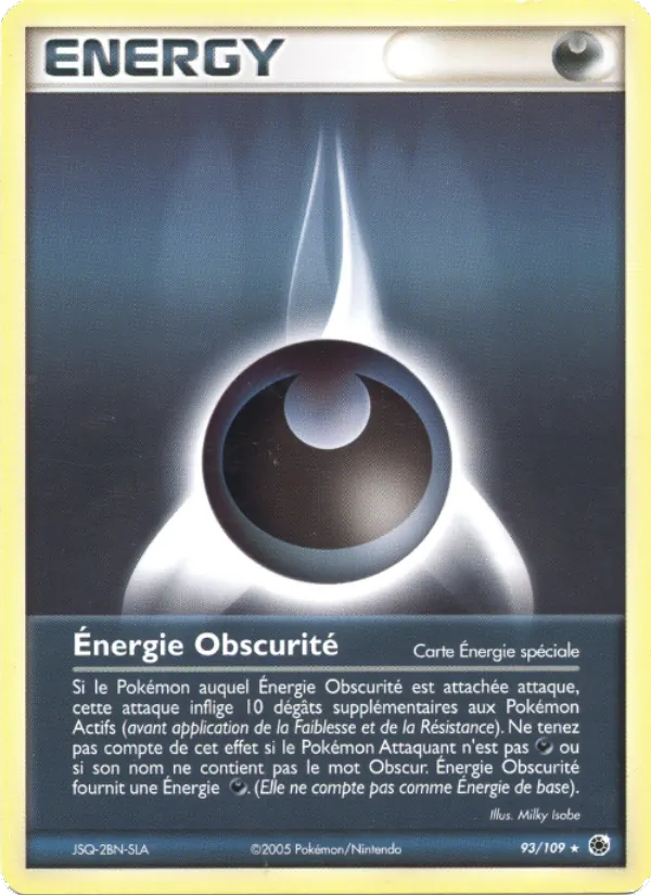 Carte Énergie Obscurité 93/109 – EX Rubis & Saphir