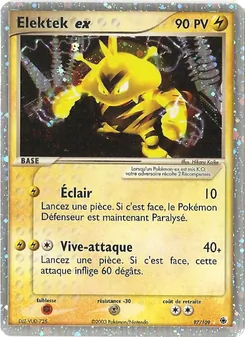 Carte Elektek ex 97/109 – EX Rubis & Saphir