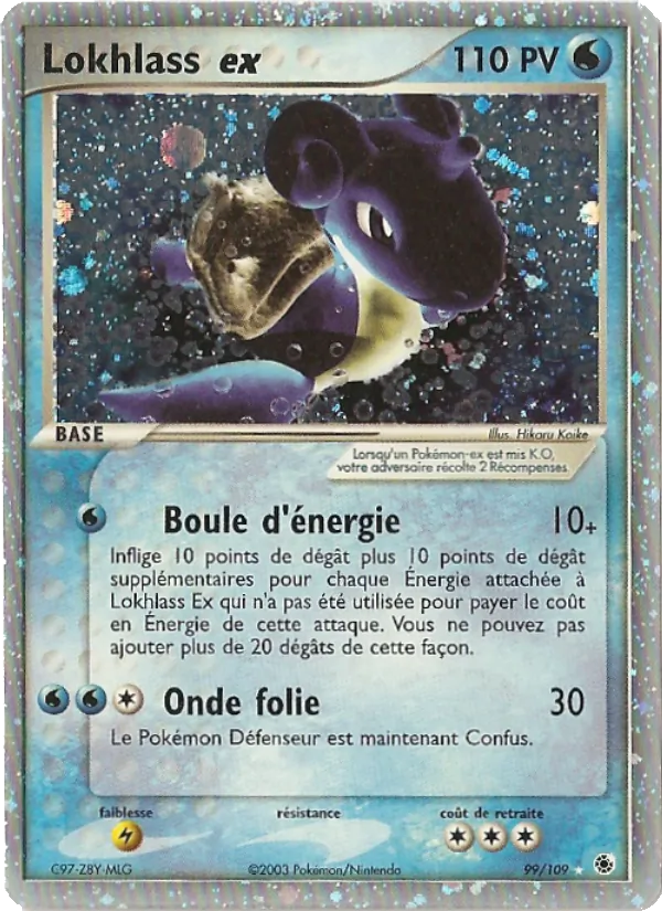 Carte Lokhlass ex 99/109 – EX Rubis & Saphir