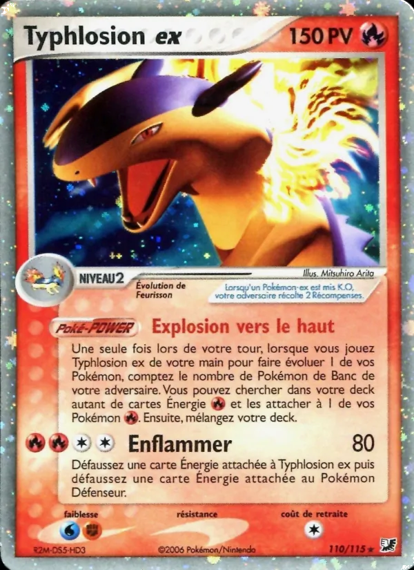 Carte Typhlosion ex 110/115 – EX Forces Cachées
