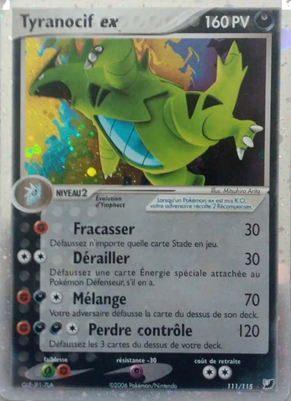 Carte Tyranocif ex 111/115 – EX Forces Cachées
