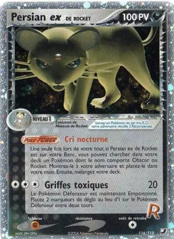 Carte Persian ex de Rocket 116/115 – EX Forces Cachées