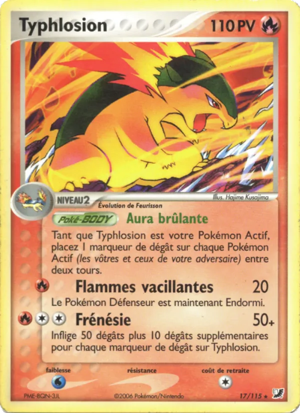 Carte Typhlosion 17/115 – EX Forces Cachées