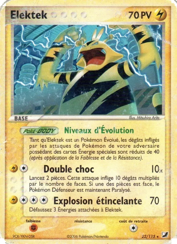 Carte Elektek 22/115 – EX Forces Cachées