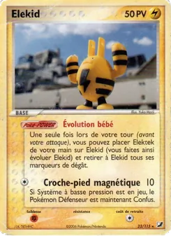 Carte Élekid 23/115 – EX Forces Cachées