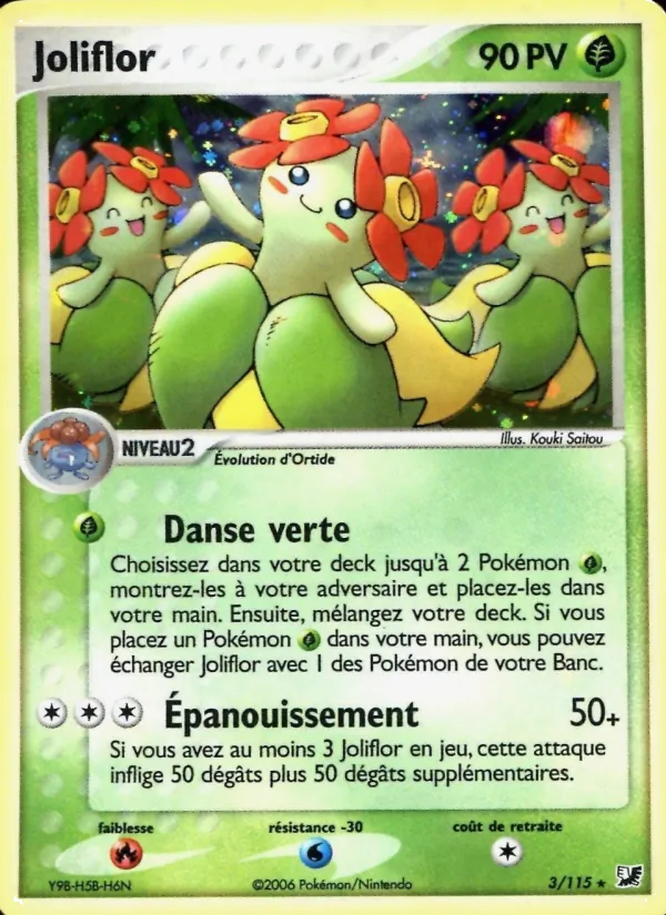 Carte Joliflor 3/115 – EX Forces Cachées