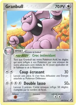 Carte Granbull 39/115 – EX Forces Cachées