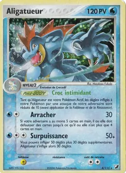 Carte Aligatueur 4/115 – EX Forces Cachées