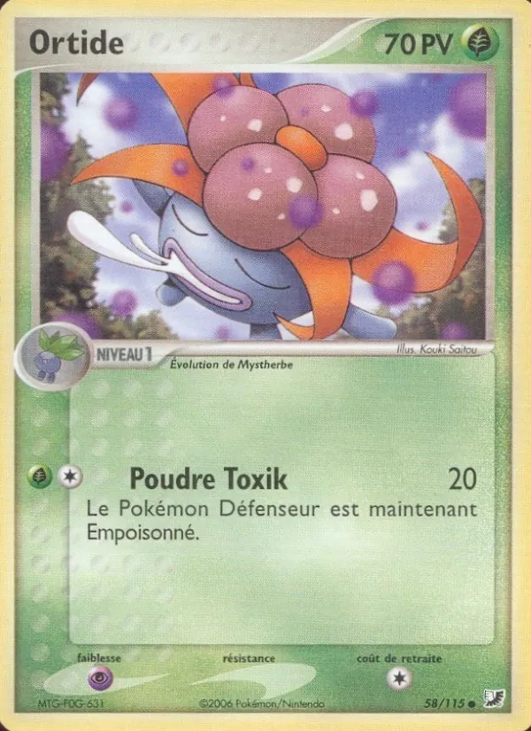 Carte Ortide 58/115 – EX Forces Cachées