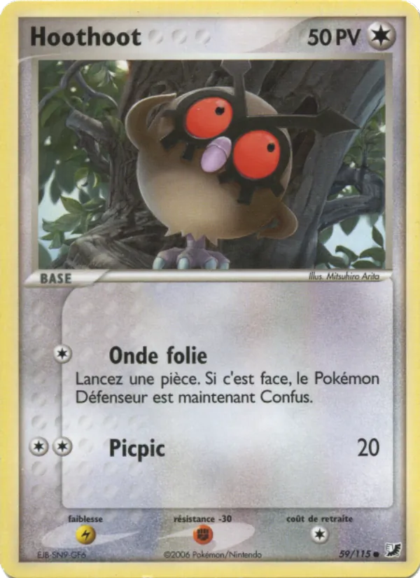 Carte Hoothoot 59/115 – EX Forces Cachées