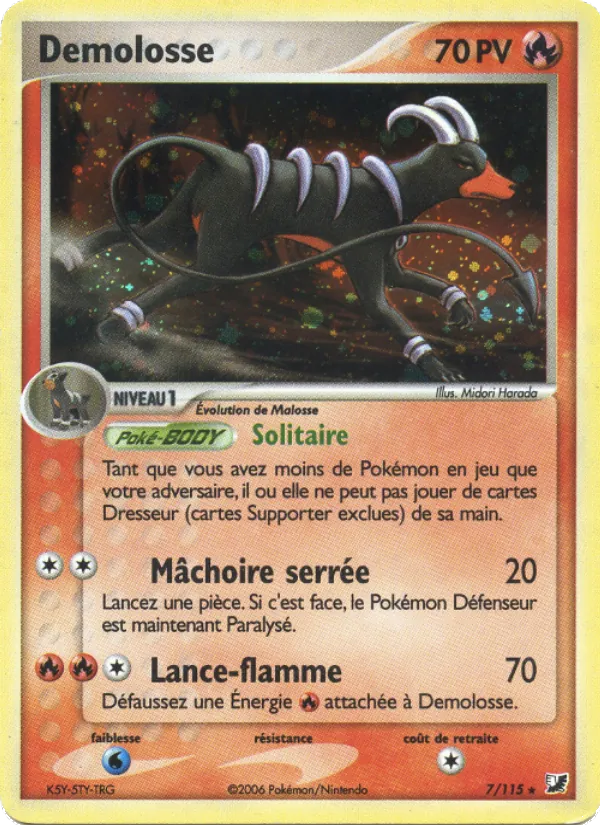 Carte Demolosse 7/115 – EX Forces Cachées