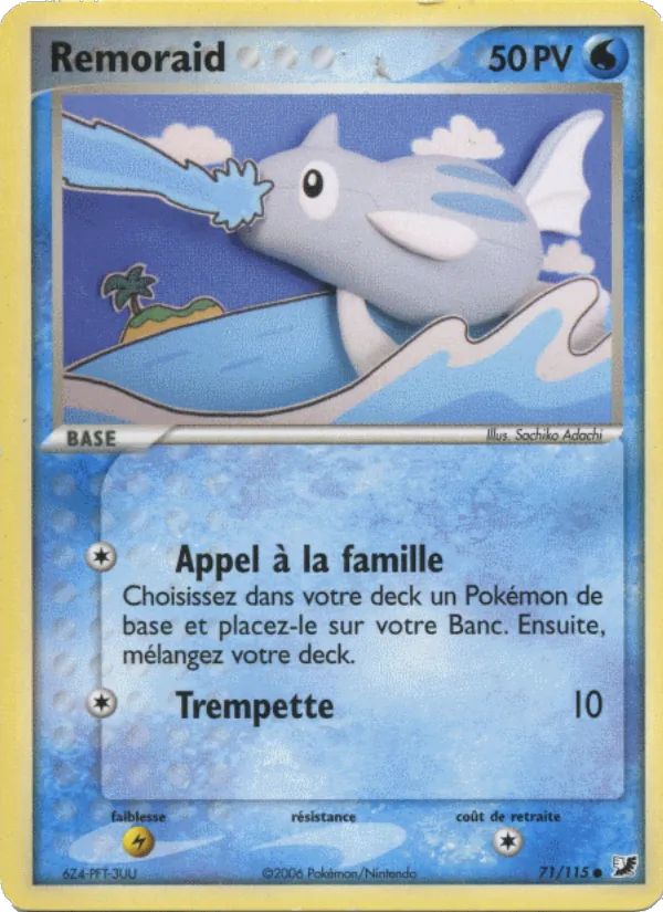 Carte Rémoraid 71/115 – EX Forces Cachées