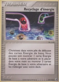Carte Recyclage d'énergie 81/115 – EX Forces Cachées