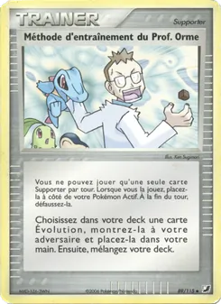Carte Méthode d'entraînement du Prof. Orme 89/115 – EX Forces Cachées
