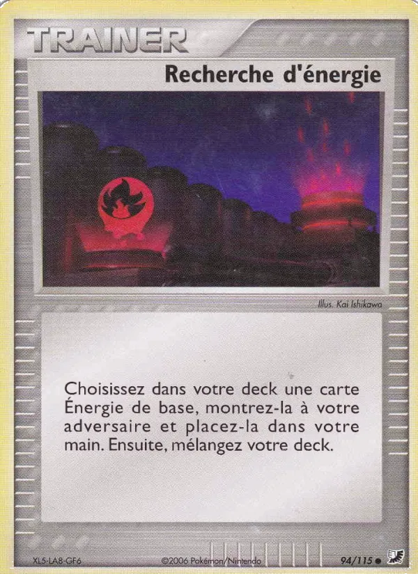 Carte Recherche d'énergie 94/115 – EX Forces Cachées